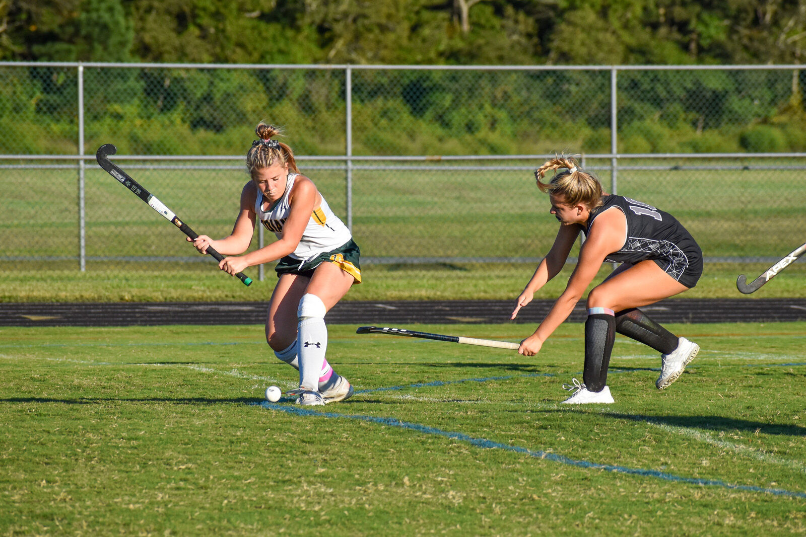 Emma Ruley fires a shot vs. Sussex Tech